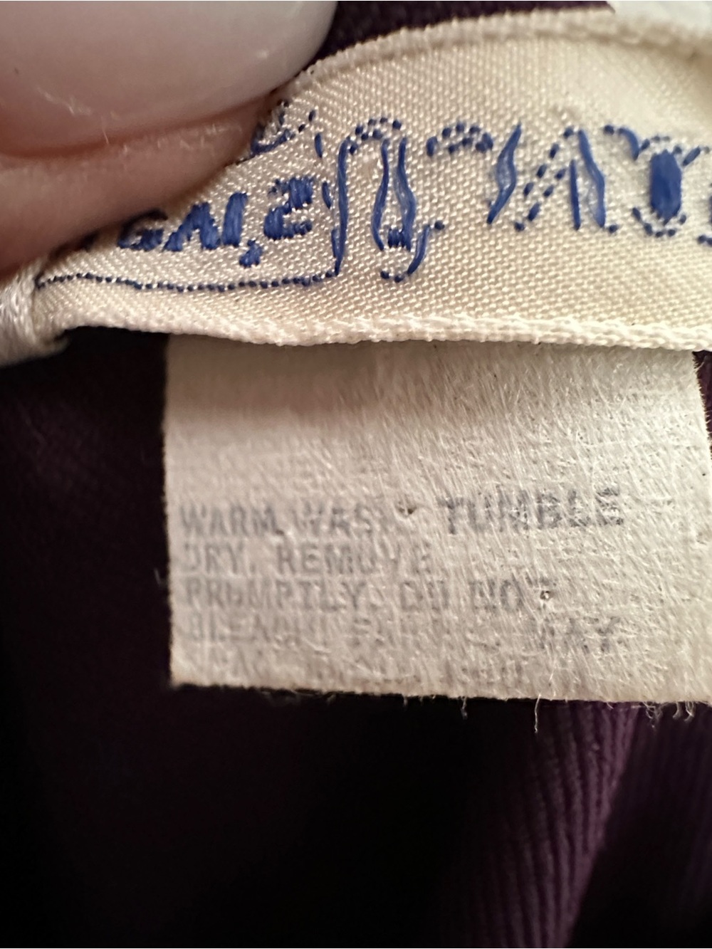 Vintage 70s LEVI’S Plum Purple High Rise Wide Leg Pants Trousers Perma Prest - Picture 12 of 15